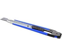 Alyco - Cúter con Cuchilla Fragmentable de Acero SK2H de 9 mm y Botón Deslizable - 186609