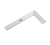 Alyco - Escuadra de Acero Inoxidable, 90º, con Mango de Aluminio Anodizado, Marcación en mm - 197380