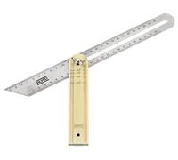 Alyco - Falsa Escuadra de Acero Inoxidable, Mango de Aluminio, 250 mm - 197398