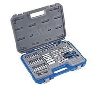 Alyco - Juego de Llaves de Vaso de 1/4'', con Carraca Extensible de 72 Dientes, con Diferentes Accesorios, 58 Piezas - 192187