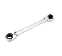 Alyco - Llave de estrella con carraca reversible 4 en 1, 9x11 / 14x15 mm - 191632