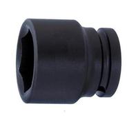 ALYCO Llave de Vaso de Impacto Cuadradillo 1/2" Boca Hexagonal Serie Corta Métrica M-17