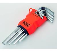 Alyco Juego de 9 llaves Allen RH HR 170609 con soporte 0 V