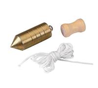 Alyco - Plomada de Acero de Albañil, con Nuez de Madera, 750 gr - 197934