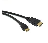 AlyKets Cable HDMI a Mini HDMI de 10 pies, cable de datos de cámara para Nikon D3400, D3500, D7500, D850, D810, D7000, D500, Canon EOS R, RP, 5D Mark IV, 6D Mark II, 7 Pico proyector