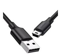 AlyKets Tipo A a Mini B Cable para Canon Cargador de la Cámara, Cable Mini USB 6Ft Compatible con Garmin Nuvi, PS3 Controller Cargador, GoPro Hero 3 4, Dash Cam, Reproductor de MP3