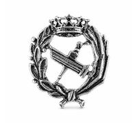 Alylosilver Insignia Profesional de Filosofía y Letras, Antropologia e Historia del Arte Pin para Hombre Mujer en Plata 925 Chapada en Oro con Caja para Regalo.