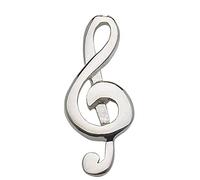 Alylosilver Pin Insignia Clave de Sol Musica de Plata para Hombre Mujer - Incluye Estuche para Regalo