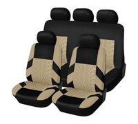ALYOOP Coche Funda De Asiento para Mitsubishi ASX 2010-2023, Transpirable Juegos De Cubreasientos Delanteros Traseros Fundas Asientos Tela Accesorios,D/Beige
