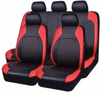 ALYOOP Coche Fundas Asientos para To-yota Hilux Double Cab AN120 AN130 AN10 2023-2025, Juegos De Cubreasientos Cuero PU Funda De Asiento Impermeables Protector Accesorios,C/9pcs Set Red