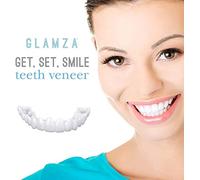 ALYOU 2 Pair Prothèses Dentaires Prothèses Instantanées De Facettes Fausses Dents Sourire Fausses Dents Haut Et Bas De Dents Pour Hommes Et Femmes