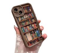 Alyova Funda protectora de TPU resistente a golpes y a prueba de caídas, diseño creativo para libros personalizados (For 11,marrón)