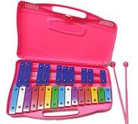 Alysée - MT25-CR-PK - Metalófono infantil 25 notas de colores - estuche rosa