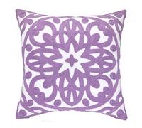 Alysheer Funda de Almohada Decorativa Bordada de 20 x 20 Pulgadas, patrón de Bordado Grueso Moderno de Mandala Bohemio, Funda de cojín Suave de Lona de algodón Duradera para sofá, Cama, Sala de Estar