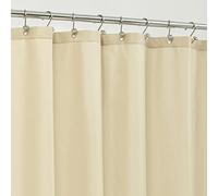 Alyvia Spring Stall Fabric Shower Curtain Liner Waterproof - Soft & Lightweight Small Shower Curtain with Magnets for Narrow Stall Size, Machine Washable - 36x72, Cream
