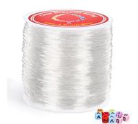 Alyvisun 1mm x 80m Transparente Hilo Pulseras Elastico, Hilo Elastico para Pulseras, Hilo Elástico Pulseras para La Fabricación de Joyas de DIY, Pulseras, Collares, Artesanías, Decoraciones