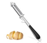 Alyvisun 3 en 1 Universal Pelador Patata para Pelar, Cortar y Apertura de Botella, Pelador Profesional de Patatas de Zinc con Mango Antideslizante para Frutas y Vegetales