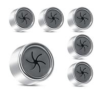 Alyvisun 6 Piezas Adhesivo Colgador Toalla Baño, ABS Colgador Trapos Cocina Redondos con Agarre Fuerte, Toallero Adhesivo Baño Fuerte sin Taladro, Ganchos para Toallas de Pared