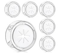 Alyvisun 4 Piezas Adhesivo Colgador Trapos Cocina, ABS Colgador Toalla para Pared para Baño con Fuerte Agarre, Multifuncionales Redondo Ganchos para Toallas, Sin Taladro