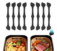 Alyvisun 8 Pcs Imanes Air Fryer para Papel, Reutilizables Imanes Freidora de Aire, Impide que el Papel Pergamino se Deslice y se Queme, Compatible con Freidoras de Aire de Cesta Simple y Doble