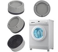 Alyvisun Almohadillas Lavadora, 4 Piezas Universal Soporte Antivibracion Base Antideslizantes Patas Amortiguadores Pies Antióxido Soporte para Secadoras, Frigorífico