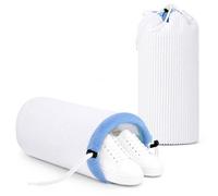 Alyvisun Bolsa para Lavadora de Zapatos 2 Piezas, Bolsas de Lavar Reutilizables con Cierre de Cordón, Limpieza Profunda 360° con Malla 3D para Lavadora, Incluye Soporte para Secar Zapatos
