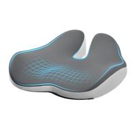 Alyvisun Cojín coxis de Espuma viscoelástica, cojín coccígeo con Soporte ergonómico en Forma de W, Tejido Fresco y Transpirable, Base Antideslizante para Uso en Escritorio, Coche y hogar