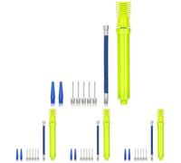 Alyvisun Inflador de Pelotas Bidireccional, Kit de Bomba Portátil para Balones, Hinchador de Balones con Aguja y Manguera Extensible para Baloncesto,Vóley, Balón, Tubo de Aleación de Aluminio Duradero