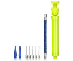 Alyvisun Inflador de Pelotas Bidireccional, Kit de Bomba Portátil para Balones, Hinchador de Balones con Aguja y Manguera Extensible para Baloncesto,Vóley, Balón, Tubo de Aleación de Aluminio Duradero