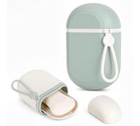 Alyvisun Pack de 2 Jaboneras de Viaje, Caja Portátil para Jabón con Tapa y Bandeja de Drenaje, Jabonera Resistente a Fugas, Recipiente para Pastillas de Jabón y Champú Sólido, Gimnasio, Camping y Baño