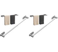 Alyvisun Toalleros De Baño Sin Taladro, Toallero De Baño Inoxidable, Retráctil de 37 cm a 57.5cm, Toallero Adhesivo Baño para Cocina y Baño, Toalleros Baño (Paquete de 2)