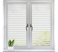 Alyvisun Vinilos Privacidad para Ventanas, Estática Decorativa de Película de Ventana, Anti-Ultravioleta Vinilos Autoadhesivos para Ventana para Baño Cocina Oficina (Franja, 90×220cm)