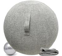 Alywen - Balón de oficina para asiento de pelota (55/65/75 cm), diseño de balón de embarazo con funda protectora antideslizante Swiss Ball