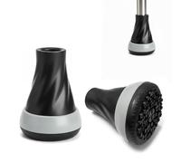 Alyxen 2 Piezas Tacos Muletas Antideslizantes 19mm, Conteras de Bastón Antideslizante, Tacos de Goma de Muleta, Contera de Goma para Muletas y Bastones, Pies Gorra para Bastones