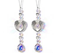 Alyxen Atrapasoles Cristal, 2 Piezas Atrapasole de Cristal, Atrapasoles, Colgantes para Ventana, Creadores de Arcoíris, Decoración para Ventana, Jardín, Hogar, Oficina