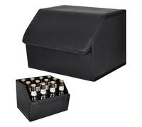 Alyxen Organizador de Maletero Plegable Impermeable - Caja de Almacenamiento Coche PU Antideslizante, Gran Capacidad para SUV, Furgoneta, Camping, Viajes - Maletín Multiusos Resistente (40 * 30 * 30)