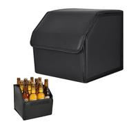 Alyxen Organizador de Maletero Plegable Impermeable - Caja de Almacenamiento Coche PU Antideslizante, Gran Capacidad para SUV, Furgoneta, Camping, Viajes - Maletín Multiusos Resistente (30 * 30 * 30)