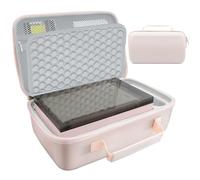 ALZ-LZHQ Funda rígida compatible con impresora fotográfica Liene de 4 x 6 pulgadas, funda de transporte para accesorios de impresora M100/M200, bolsa protectora portátil de viaje, rosa (solo funda)
