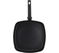 ALZA Calder - Asador Naranja 28x28 cm, Aluminio Prensado, Base Sándwich, Antiadherente, Apto para Lavavajillas, Para Todo Tipo de Fuegos, Inducción