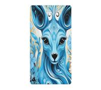 Alza Canguro Azul Sábana de Cuna para Niños Pequeños,Sábanas de Algodón Suave para Bebés Aptas para Colchón Corralito