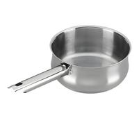 Alza Imperial - Cazo de 14 cm, Acero Inoxidable, Cuerpo Bombeado, Mango Ergonómico, Fondo Sándwich, Todo Tipo de Cocinas, Inducción, Lavavajillas