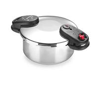 Alza Space - Olla Express Rápida de Acero Inoxidable 18/10, 2 Modos de Cocción, Diseño Ergonómico, Ahorro de Energía, Asas Termo-Resistentes