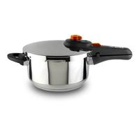 Alza Syma - Olla Express Rápida, 4 Litros, Acero Inoxidable 18/10, 5 Sistemas de Seguridad, Todo Tipo de Cocinas, Inducción, Posición Desvaporizadora