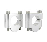 alzador Manillar Alzas para R1200R para F800ST para F700GS para R1100GS Elevadores Manillar Motocicleta 22 Mm Y 7/8" con Abrazaderas Montaje Motocicleta Soporte Manillar(Silver Riser 20mm)