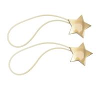 Alzapaños Cortinas Corbata De Cortina con Forma De Estrella De Cinco Puntas De Aleación Cuerda Magnética Color Mate Cierre De Cortina Adecuada para Restaurantes Y Tiendas Estrella De Cinco Punt