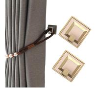 Alzapaños Cortinas Gancho Gancho para Cortina de Aluminio de Estilo nórdico Moderno Accesorio para Cortina con Borde Dorado Beige