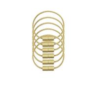 Alzapaños Cortinas Paquete de 2 alzapaños de cortina magnéticos fuertes, alzapaños decorativos elegantes for exteriores, cuerda for cortinas y ventanas(Gold)