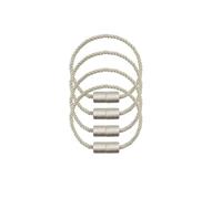 Alzapaños Cortinas Paquete de 2 alzapaños de cortina magnéticos fuertes, alzapaños decorativos elegantes for exteriores, cuerda for cortinas y ventanas(Beige)