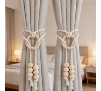 Alzapaños decorativos de madera para cortinas transparentes, función de mezcla y estética en las tendencias actuales de estilo del hogar