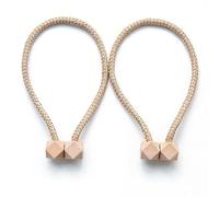 Alzapaños Decorativos para Cortinas, Lazos for Cortinas con Bolas, Cuerdas for Colgar, Sujetadores, Hebillas, Barras for Accesorios, Ganchos for, Decoraciones for el hogar(Beige Pink,2PCS)